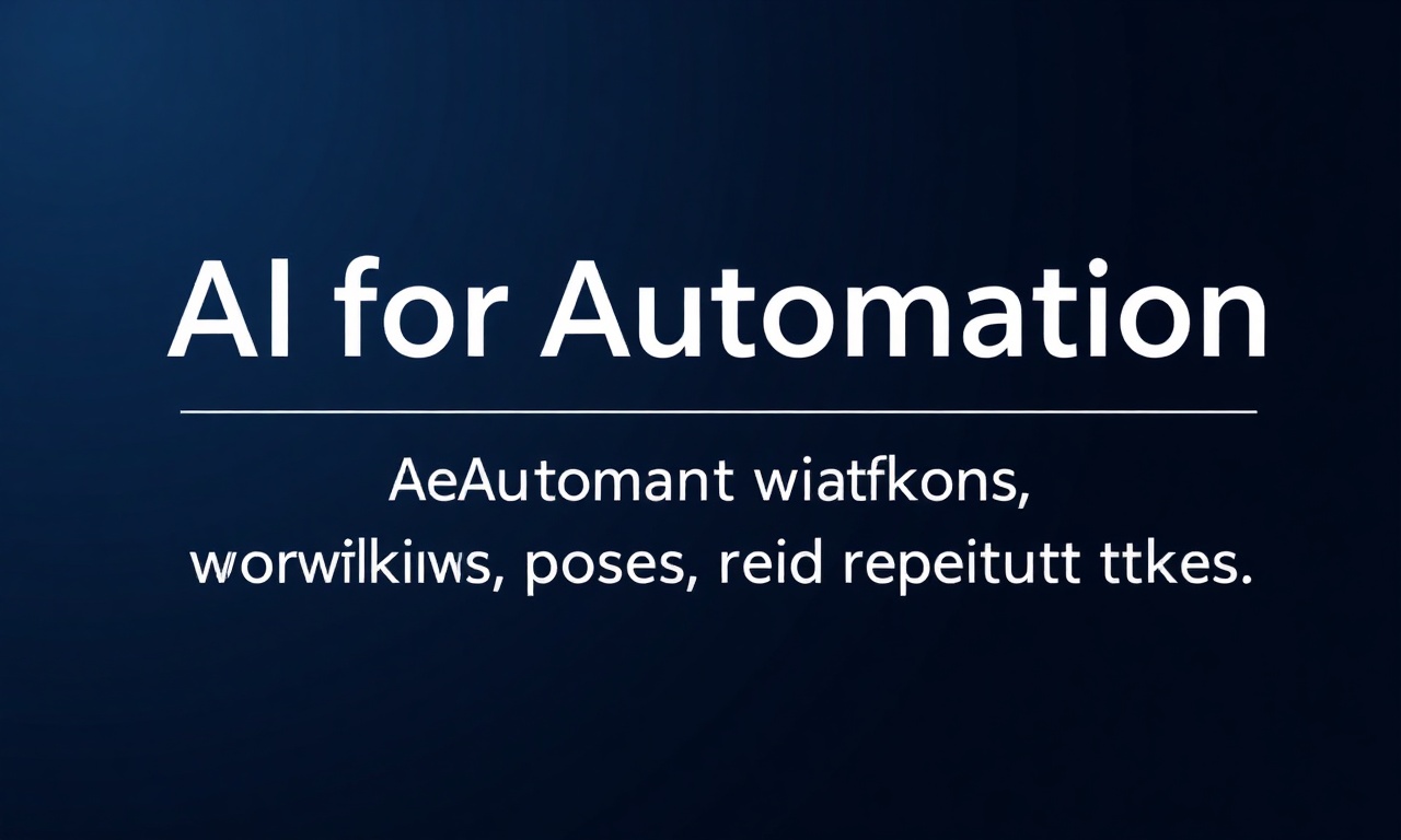 AI for Automation: How AIZora Automates Workflows, Processes, and Repetitive Tasks