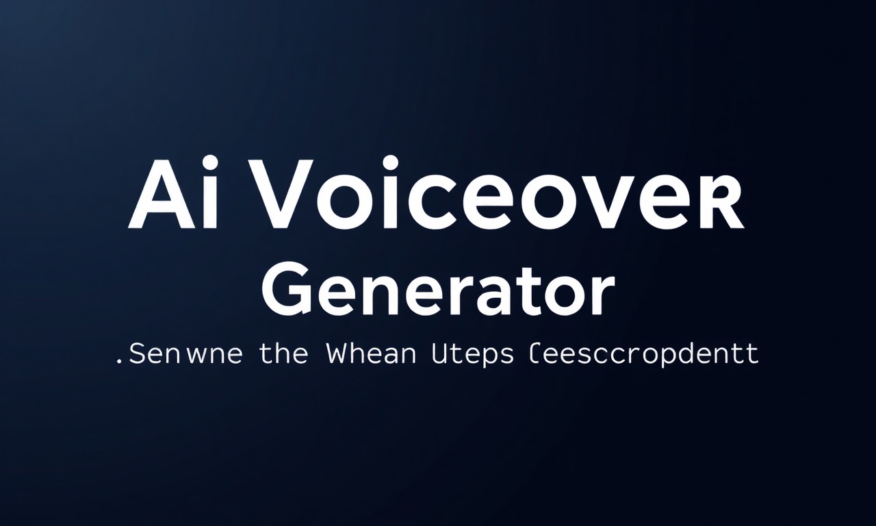 AI Voiceover Generator: Convert Any Text to Natural-Sounding Speech with AIZora