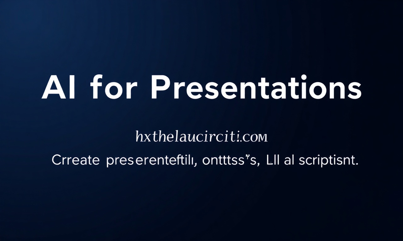 AIZora: AI for Presentations — Create Outlines, Scripts, and Slide Content Instantly