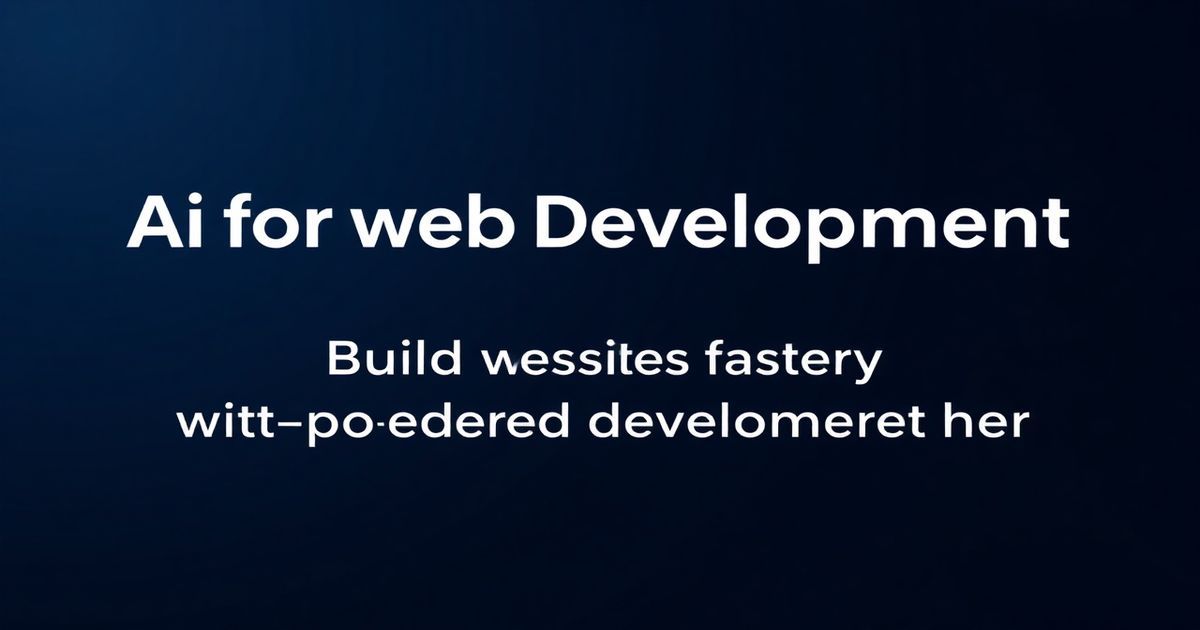 Build Faster with AIZora: AI for Web Development, AI-Powered Website Building & Frontend Help