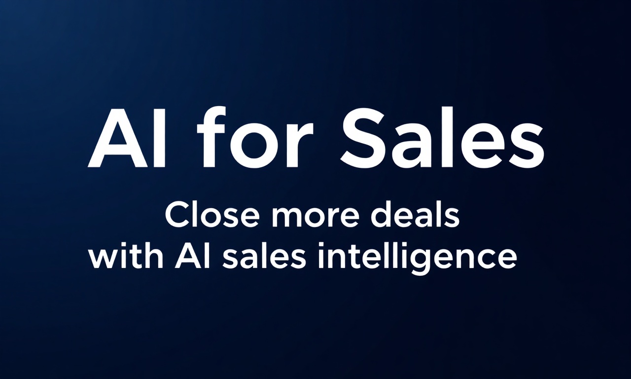 Close More Deals with AIZora: AI for Sales & AI-Powered Sales Intelligence