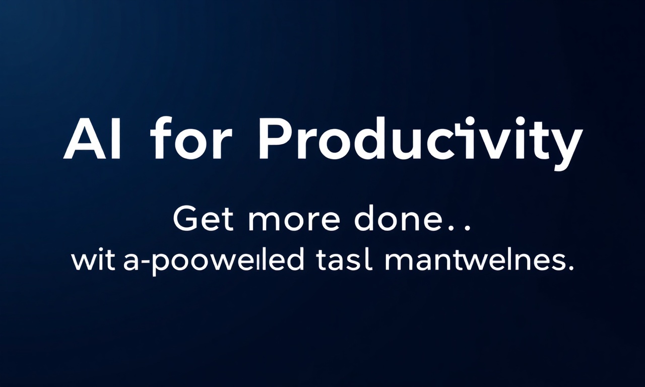 Get More Done with AIZora: AI for Productivity, Task Management & Smarter Workflows