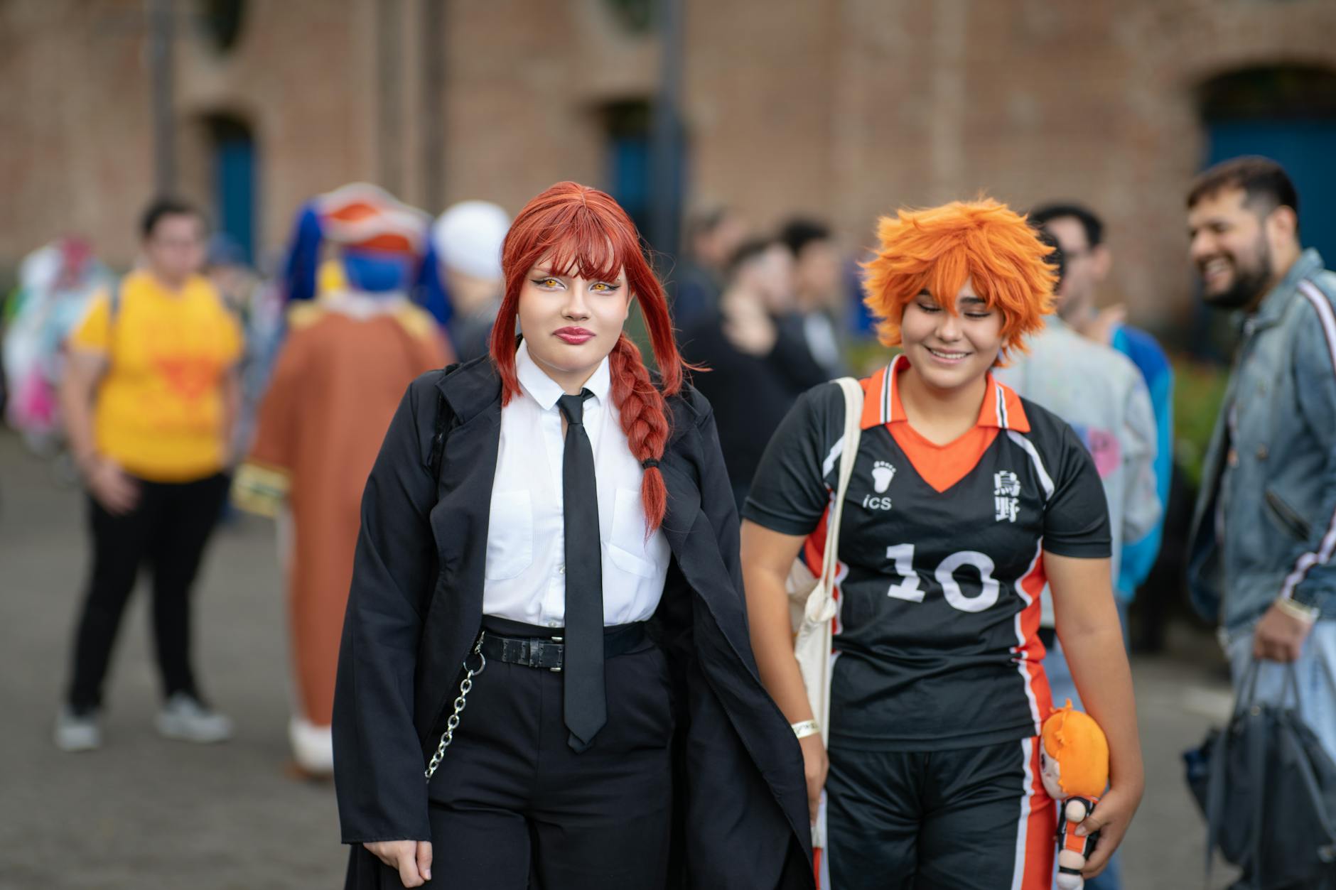Anime Character,Anime Character, Anime Art,Create Anime Character,Anime Chara — Colorful anime cosplay gathering outdoors in San José, Co