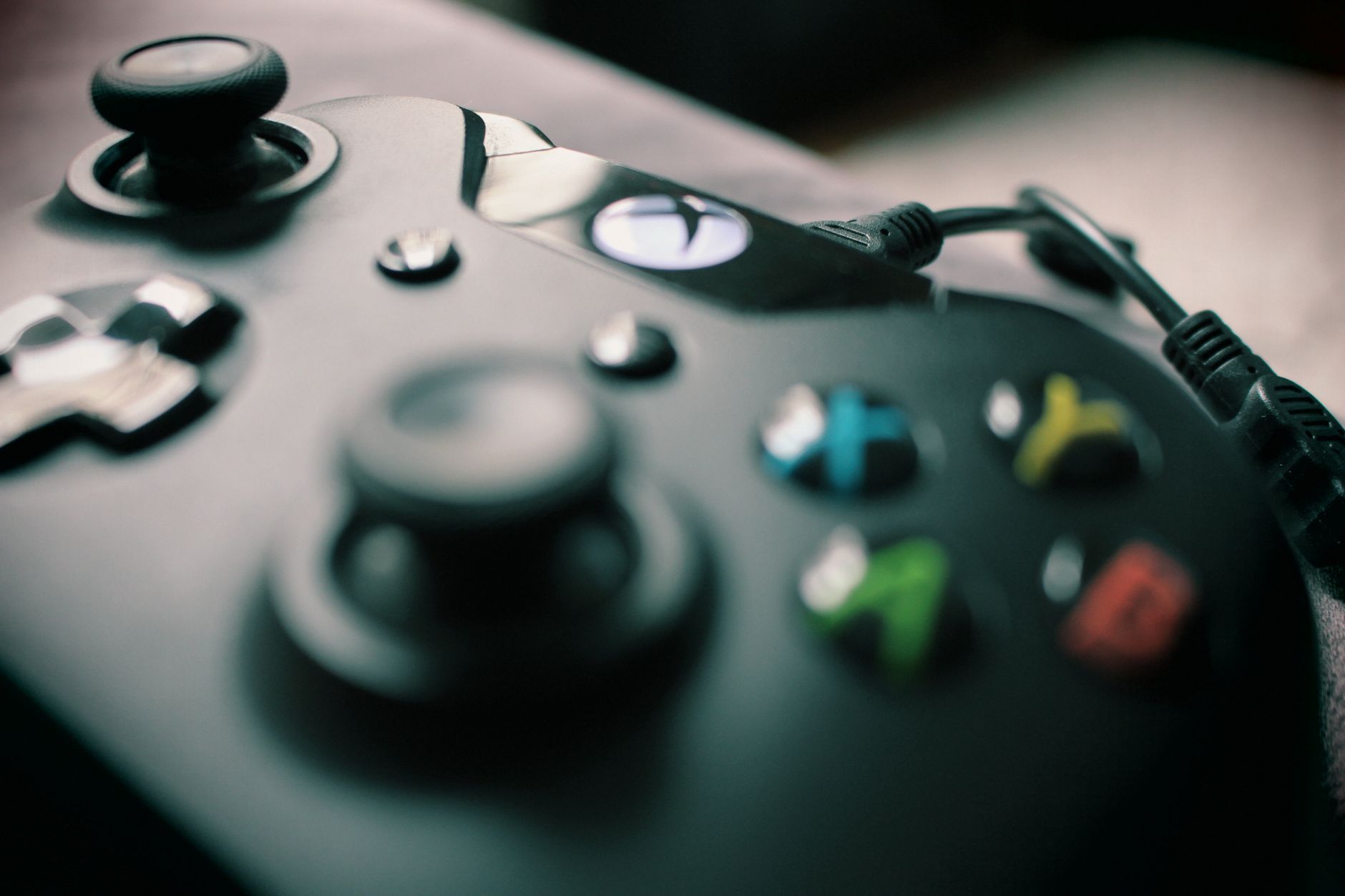 For Games, For Gaming, For Video Games, Artificial Intelligence For Games, For G — Detailed view of a black gaming controller showcasing its