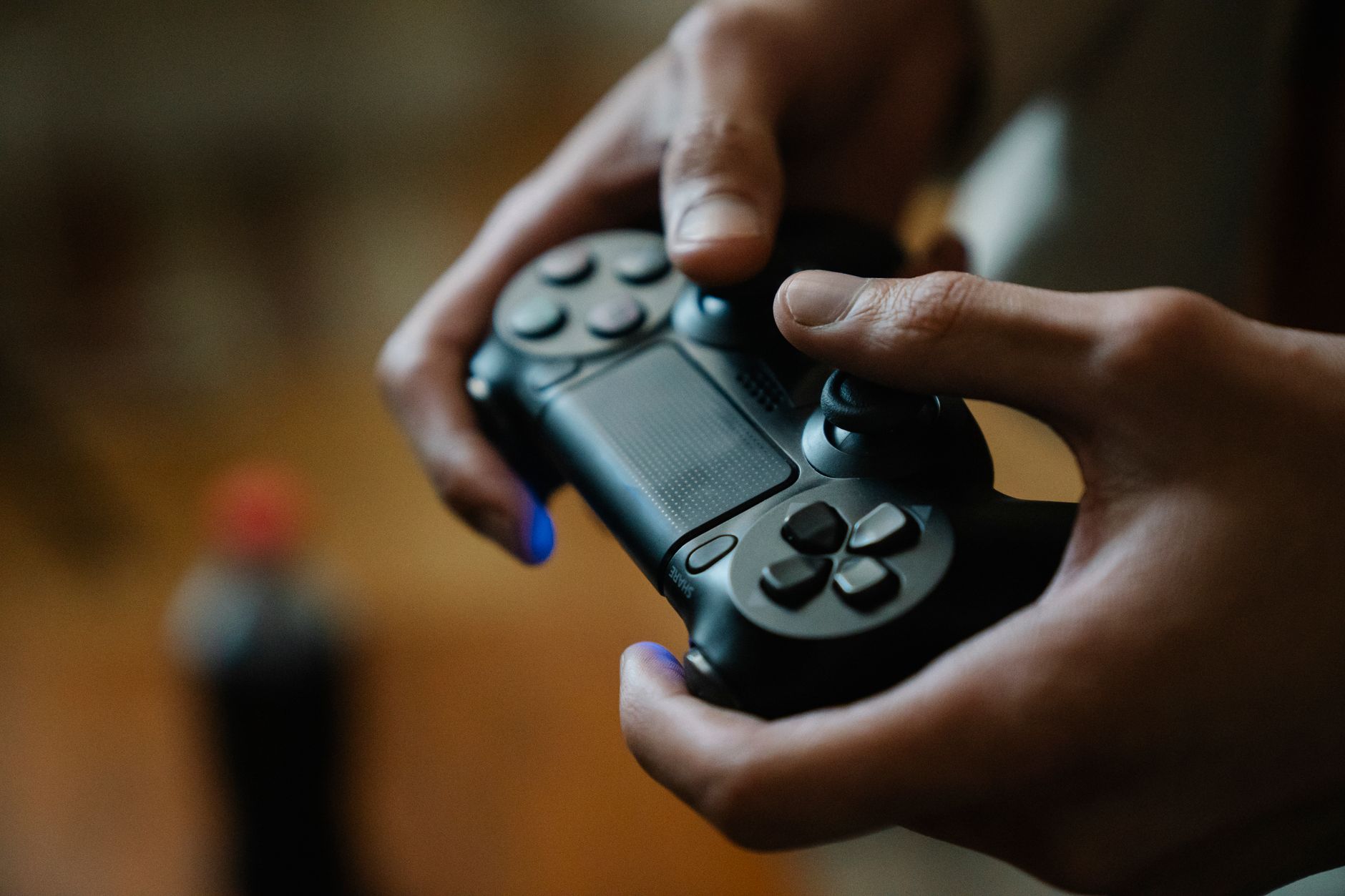 For Games, For Gaming, For Video Games, Artificial Intelligence For Games, For G — Crop anonymous male pressing buttons on console controlle