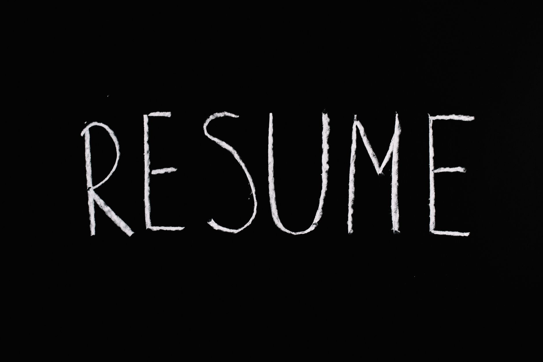 Resume Builder, ATS-Optimized Resume, Resume, ATS-Friendly Resume, Resume Writ — Blackboard with the word Resume written in chalk. Ideal f
