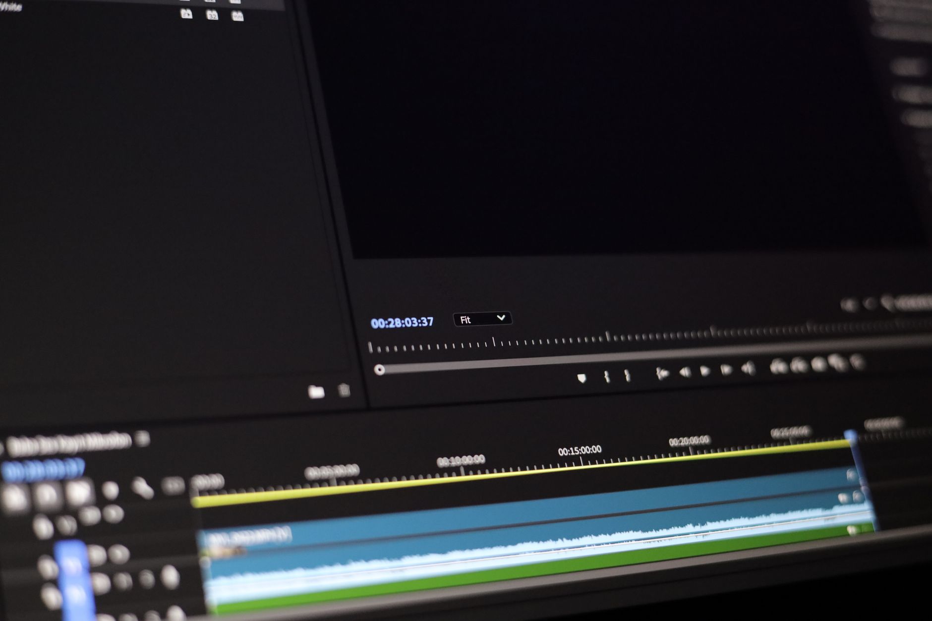 Video Creation, Video, Video Creation, Create Video With, Video, Text To Vi — Close-up of a video editing software interface showing ti
